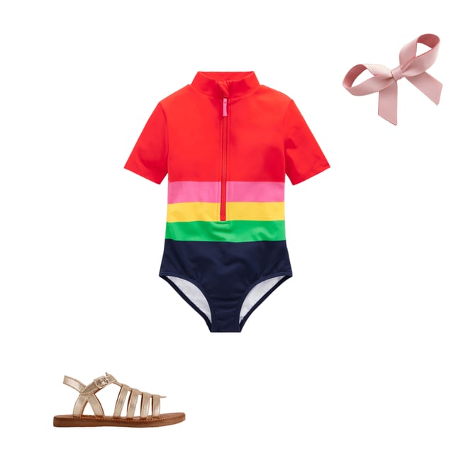 2nd bundle featuring 2 items which compliment Short-sleeved Swimsuit