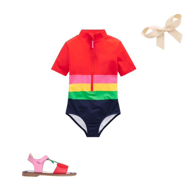 1st bundle featuring 2 items which compliment Short-sleeved Swimsuit