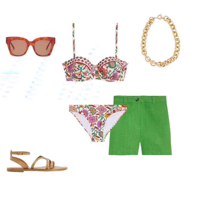 3rd bundle featuring 5 items which compliment Westbourne Linen Shorts