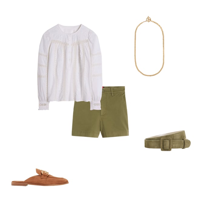 4th bundle featuring 4 items which compliment Suede Skinny Buckle Belt-Deep Olive