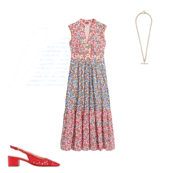 5th bundle featuring 2 items which compliment Wren Tiered Midi Dress-Ivory, Garden Vine