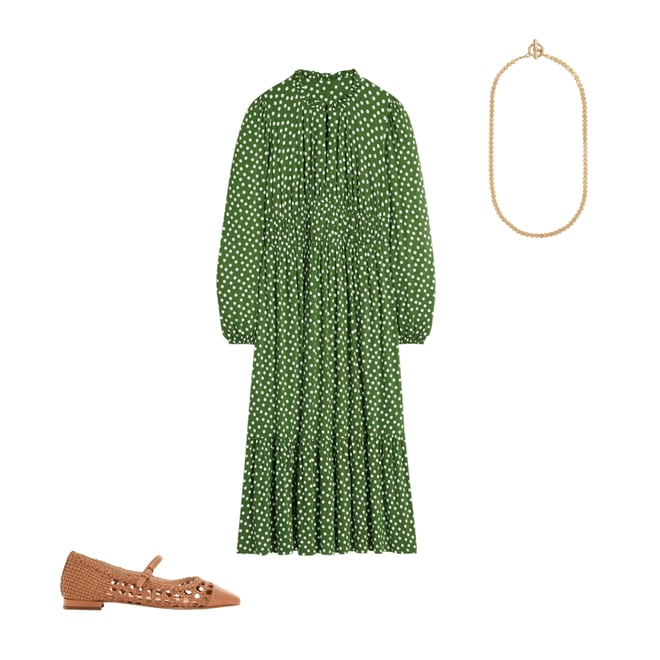 3rd bundle featuring 2 items which compliment Rosamund Jersey Midi Tea Dress-Paradise Green, Abstract Dot