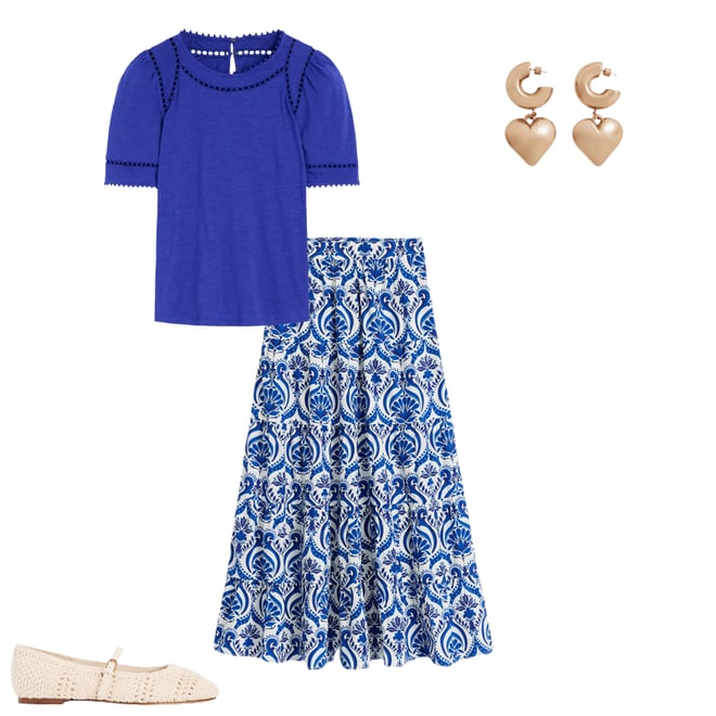 2nd bundle featuring 3 items which compliment Mila Trim Detail Top-Bright Blue