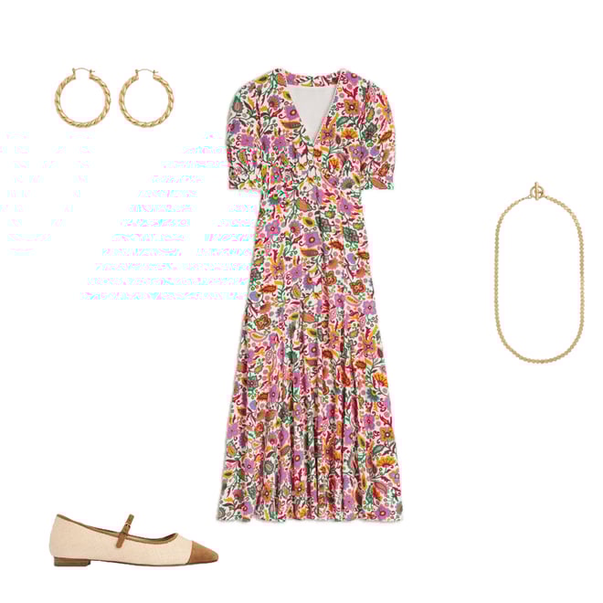 2nd bundle featuring 3 items which compliment Rosie Godet Tea Dress-Multi, Oriental Paradise