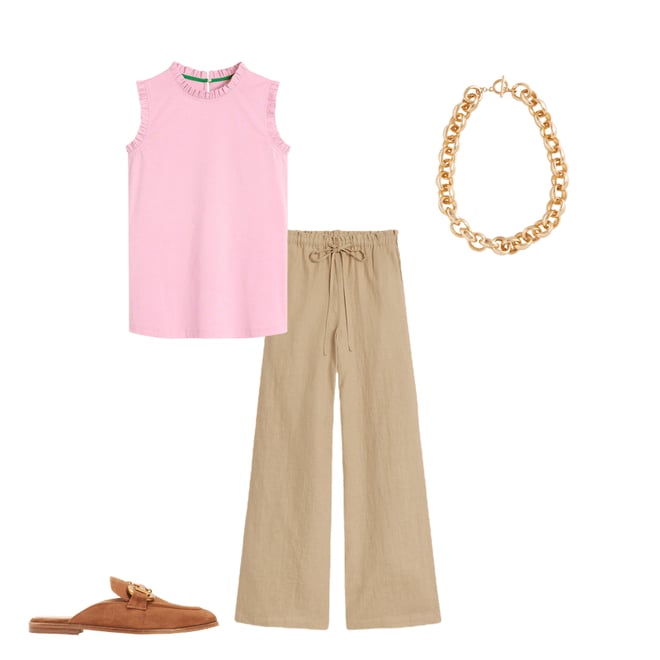 2nd bundle featuring 3 items which compliment Iris Snaffle Mule Loafers-Tan