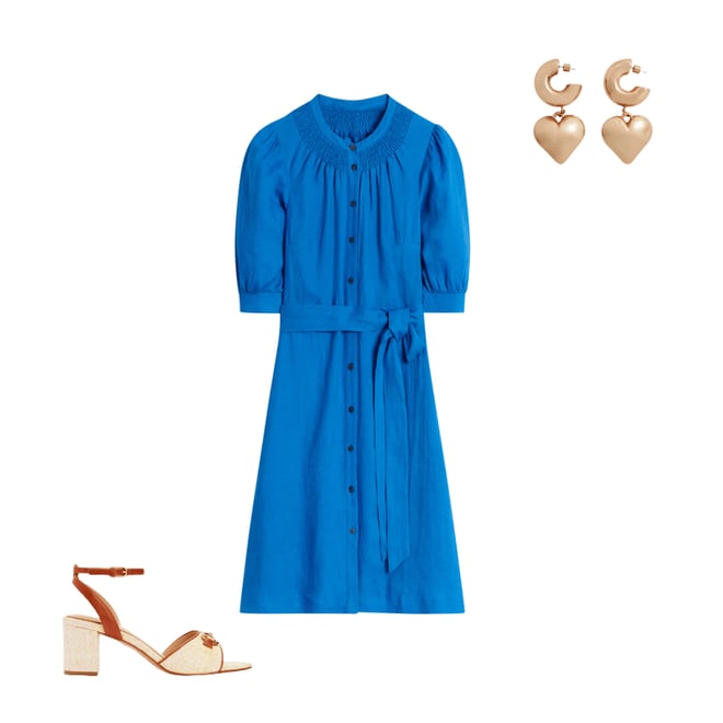 2nd bundle featuring 2 items which compliment Ada Linen Short Dress-Cerulean blue