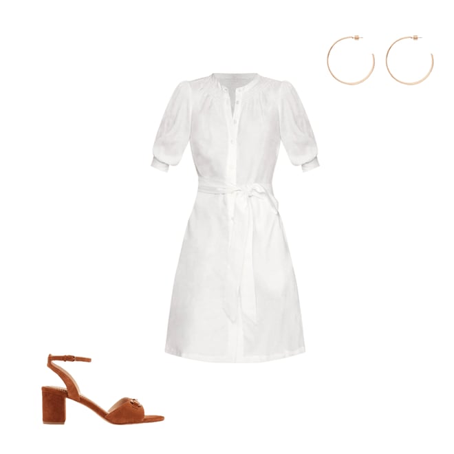 2nd bundle featuring 2 items which compliment Ada Linen Short Dress-White