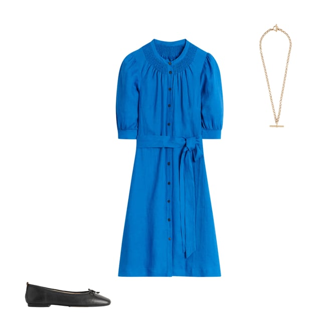 3rd bundle featuring 2 items which compliment Ada Linen Short Dress-Cerulean blue