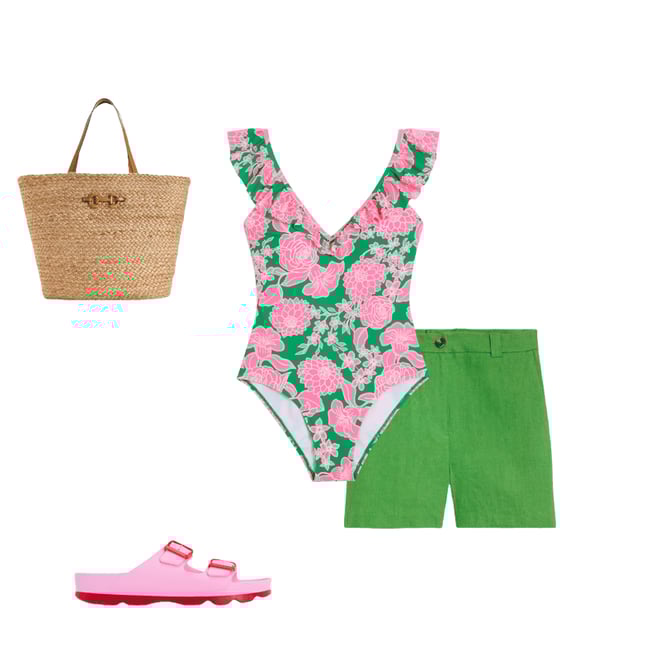 3rd bundle featuring 3 items which compliment Evia Ruffle Swimsuit