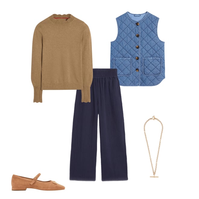 4th bundle featuring 4 items which compliment Imi Scallop Trim Jumper, Fall Leaf