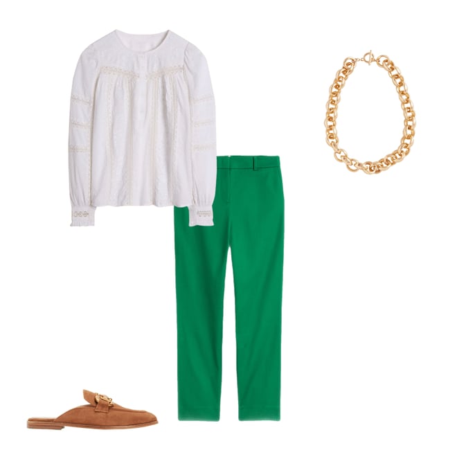 6th bundle featuring 3 items which compliment Richmond 7/8 Trousers-Rich Emerald