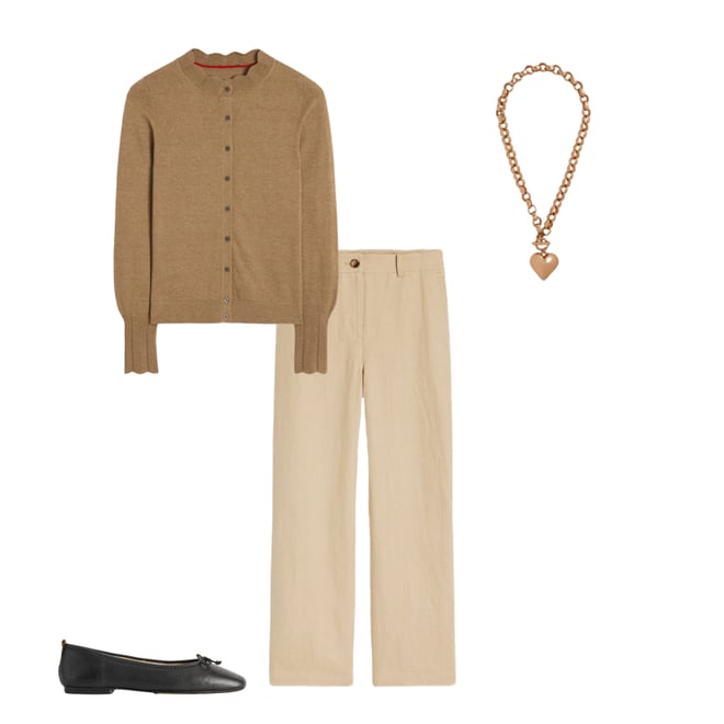 6th bundle featuring 3 items which compliment Imi Scalloped Cardigan