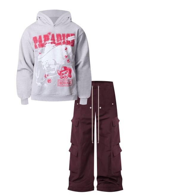 大人気！mnml★WAY OUT WEST パーカー Way Out West Hoodie - Marled Grey | mnml | shop now