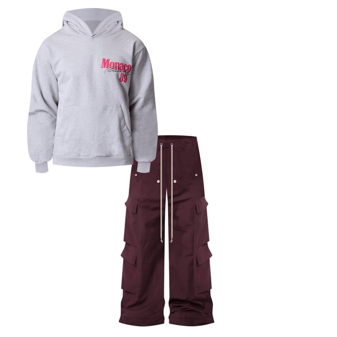 MNML ヴィンテージ MONACO フーディ パーカー Grey 送料込み Vintage Monaco Hoodie - Marled Grey | mnml | shop now