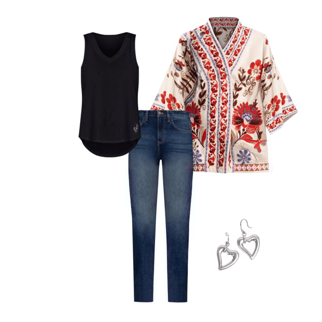 Buy ABSTRACT HEART EARRINGS | Johnny Was Buy ABSTRACT HEART EARRINGS | Johnny Was