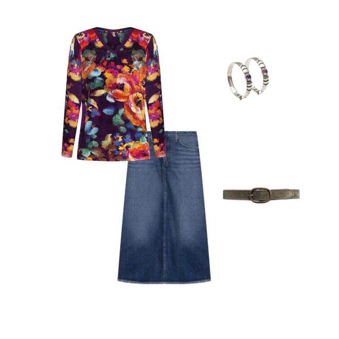 Buy VIENNA MIDI SKIRT | Johnny Was Buy VIENNA MIDI SKIRT | Johnny Was