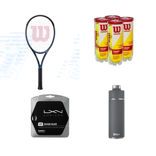 Tennis String With Tension Maintenance Luxilon 4G Rough 125 Tennis String  Reel - 200m, Gold, Polyester, Textured For Spin 125 Gauge Tennis String LUXILON 4G BLACK 1.25mm 200m