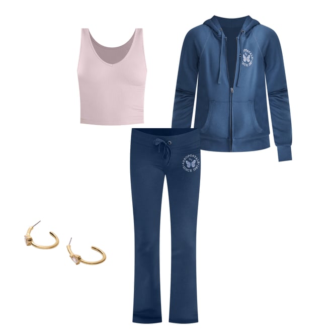 Aeropostale Butterfly Full-Zip Hoodie
