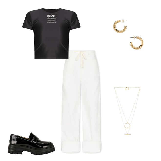 1st bundle featuring 4 items which compliment x Maggie MacDonald Lucia Drawstring Baggy Wide Leg