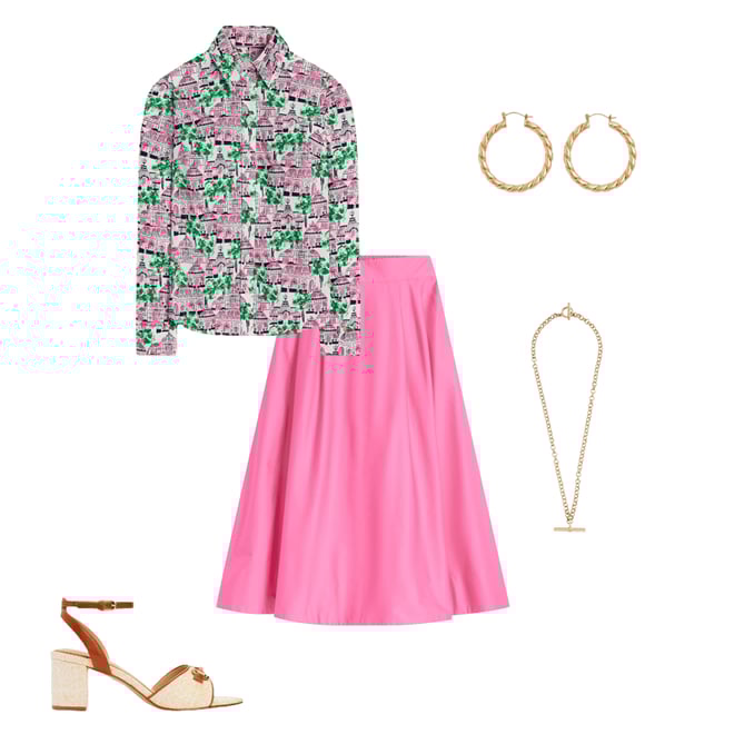 4th bundle featuring 4 items which compliment Sienna Cotton Shirt-Ivory, Botanical Greenhouse