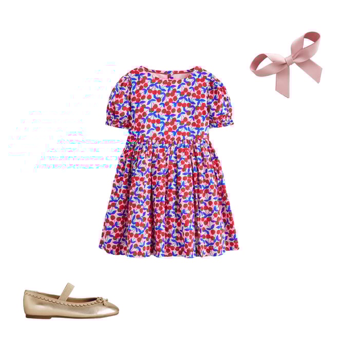 1st bundle featuring 2 items which compliment Madeline Woven Dress-Chalk Pink Cherries