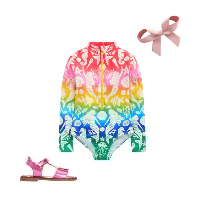 2nd bundle featuring 2 items which compliment Long-Sleeved Swimsuit