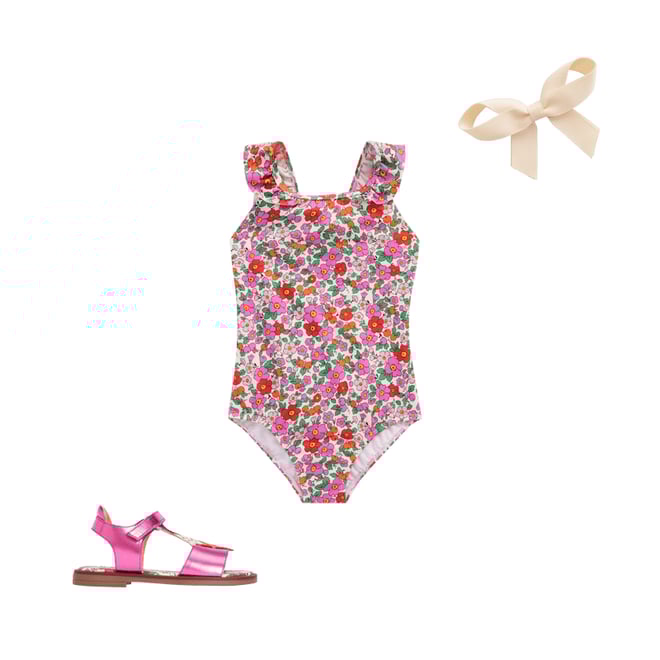 pui♡ heart peplum swimsuit pui♡ heart peplum swimsuit