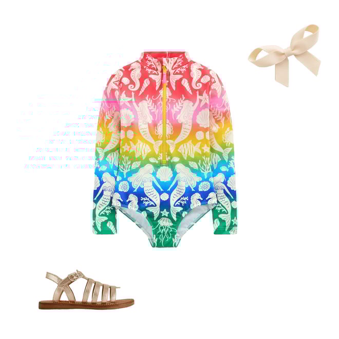 3rd bundle featuring 2 items which compliment Long-Sleeved Swimsuit