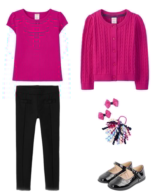 1st bundle featuring 4 items which compliment Girls Ponte Bow Jeggings