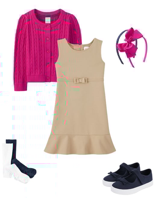 4th bundle featuring 4 items which compliment Girls Pointelle Bow Tights 2-Pack