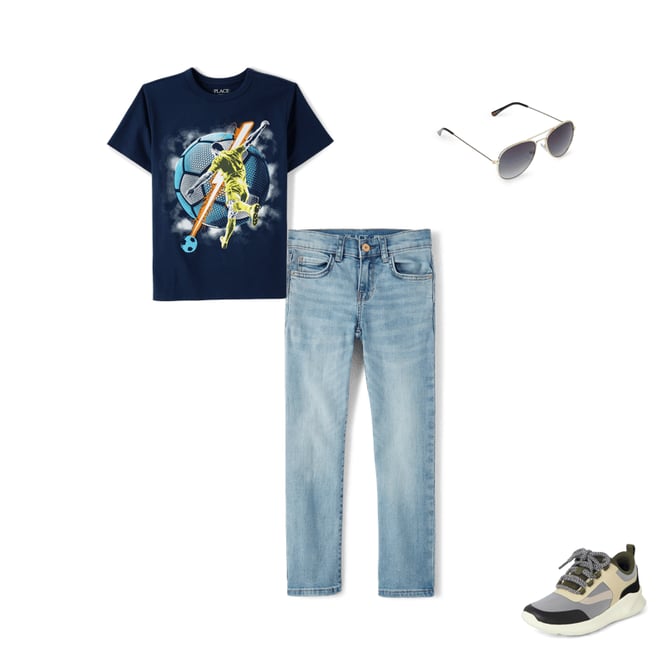 10th bundle featuring 3 items which compliment Boys Straight Jeans