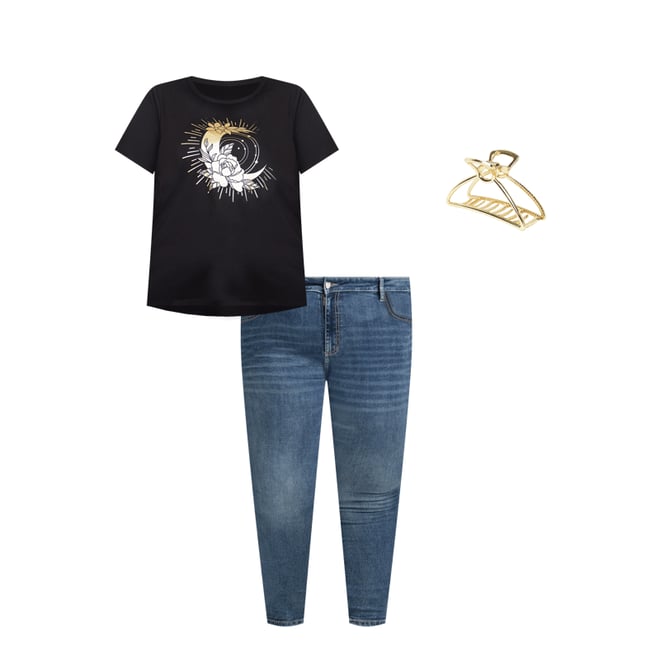 【Anyone more】[Plan] Chamber Hem Snap Washing 2Way Denim PT InstaStretch Luscious Curvy Cuffed Crop Jeans – WallFlower Jeans