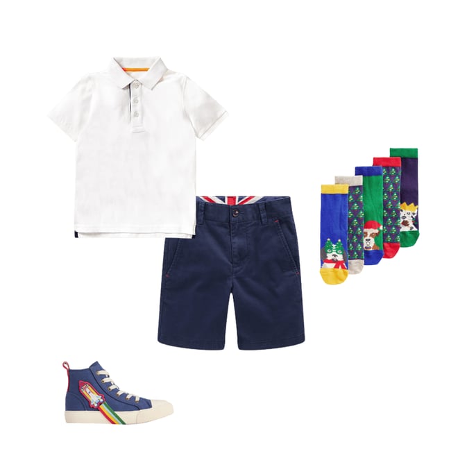 5th bundle featuring 3 items which compliment Classic Chino Shorts-College Navy