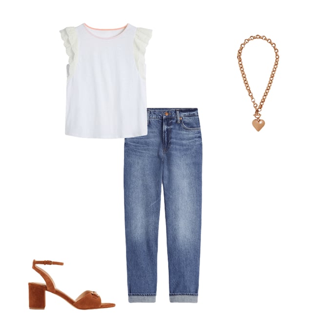 2nd bundle featuring 3 items which compliment Belle Broderie Sleeve Top-White
