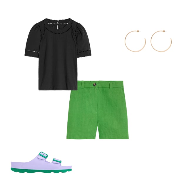 6th bundle featuring 3 items which compliment Westbourne Linen Shorts-Paradise Green