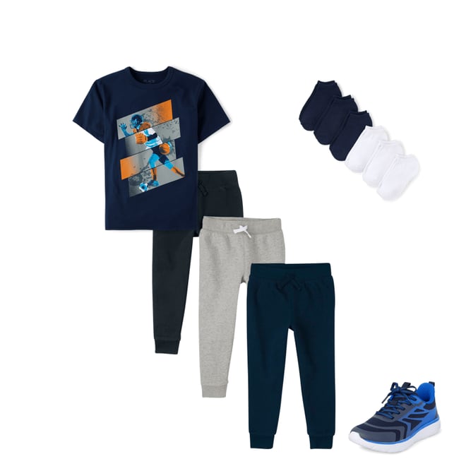 6th bundle featuring 3 items which compliment Boys Ombre Running Sneakers