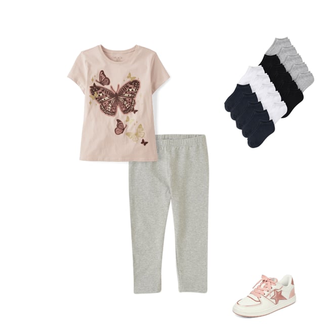 2nd bundle featuring 3 items which compliment Girls Capri Leggings