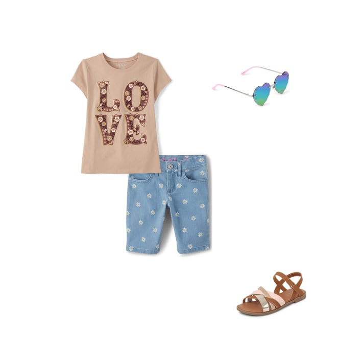 9th bundle featuring 3 items which compliment Girls Cross Strap Sandals