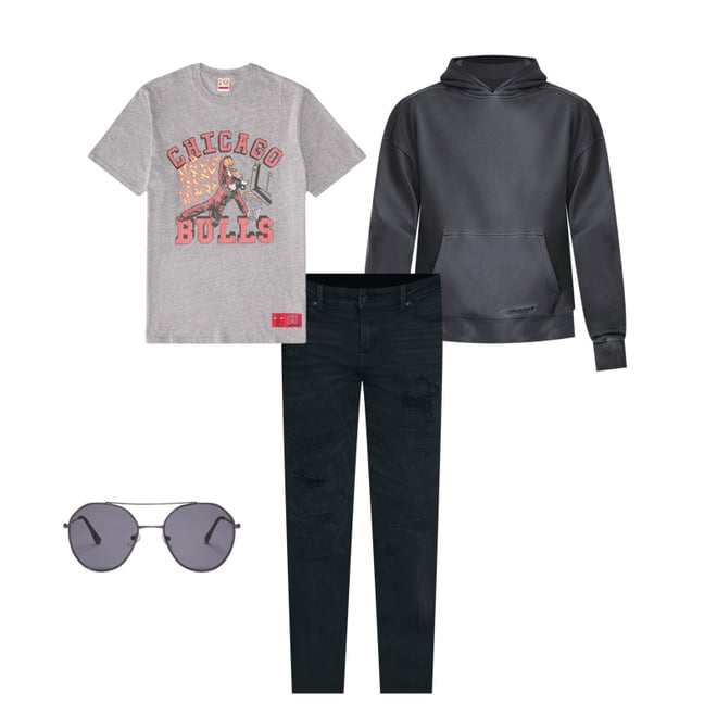 Chicago Bulls Mascot Relaxed Graphic Tee
