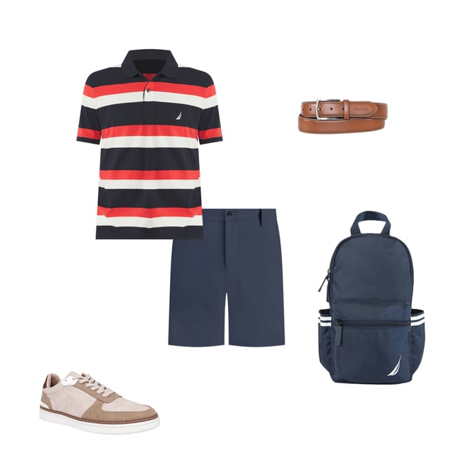 Classic Fit Striped Polo