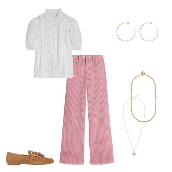 1st bundle featuring 5 items which compliment High Rise Wide Leg Jeans