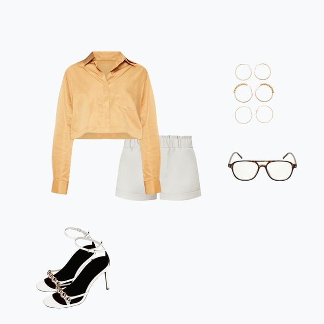 Boxy Cropped Shirt