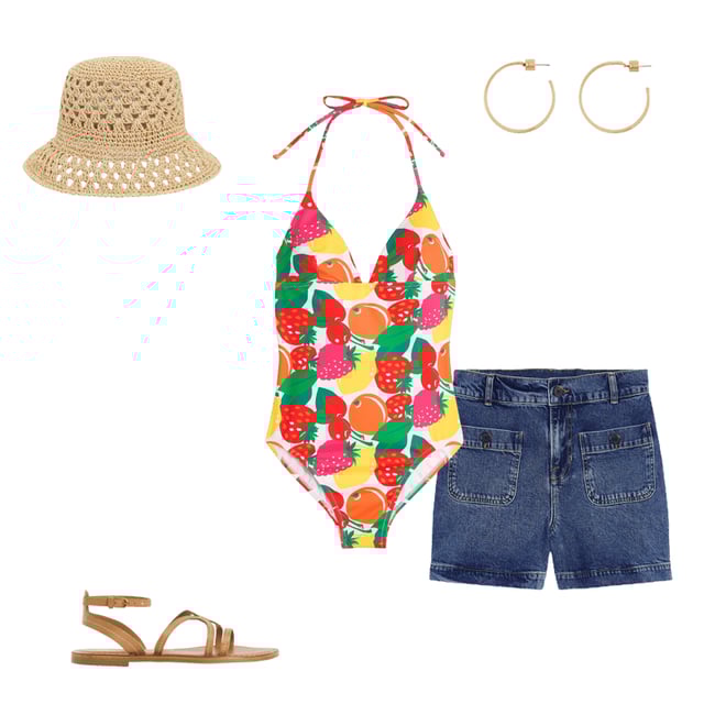 5th bundle featuring 4 items which compliment Symi String Swimsuit