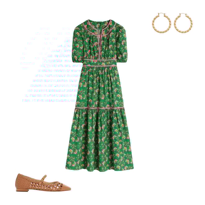 2nd bundle featuring 2 items which compliment Rhea Embroidered Midi Dress-Green, Decorative Vine