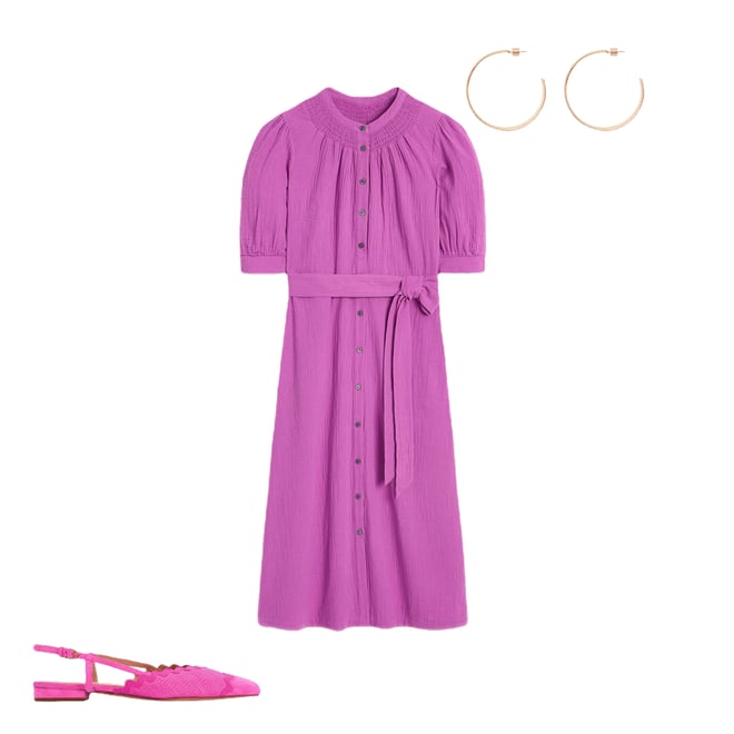 2nd bundle featuring 2 items which compliment Ada Double Cloth Midi Dress-Foxglove Purple