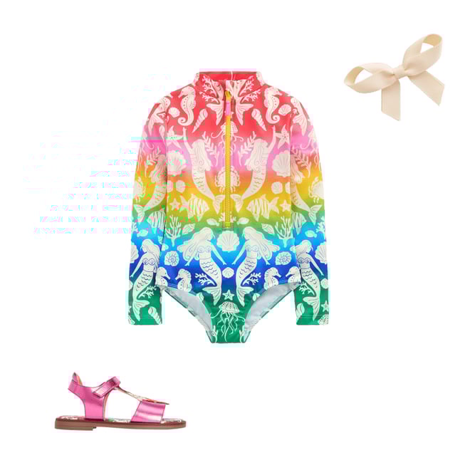 1st bundle featuring 2 items which compliment Long-Sleeved Swimsuit