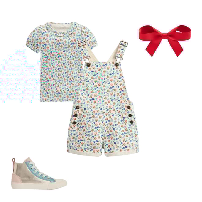 6th bundle featuring 3 items which compliment Grosgrain Hair Bow-Poppy Red