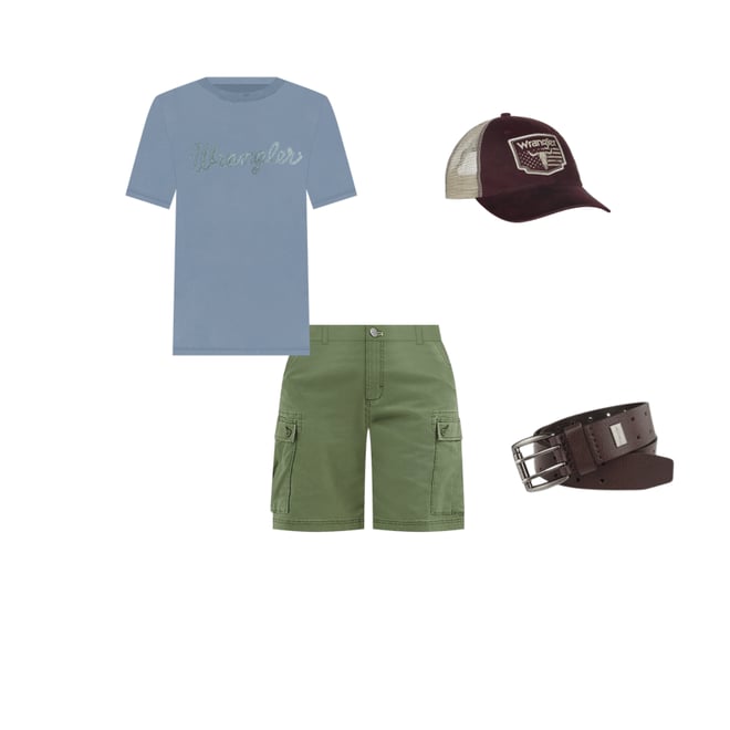 Men's Wrangler® Rope Logo T-Shirt in Ashley Blue