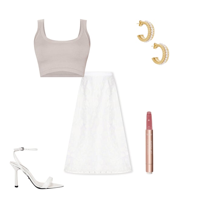1st bundle featuring 4 items which compliment Zoe Midi Skirt