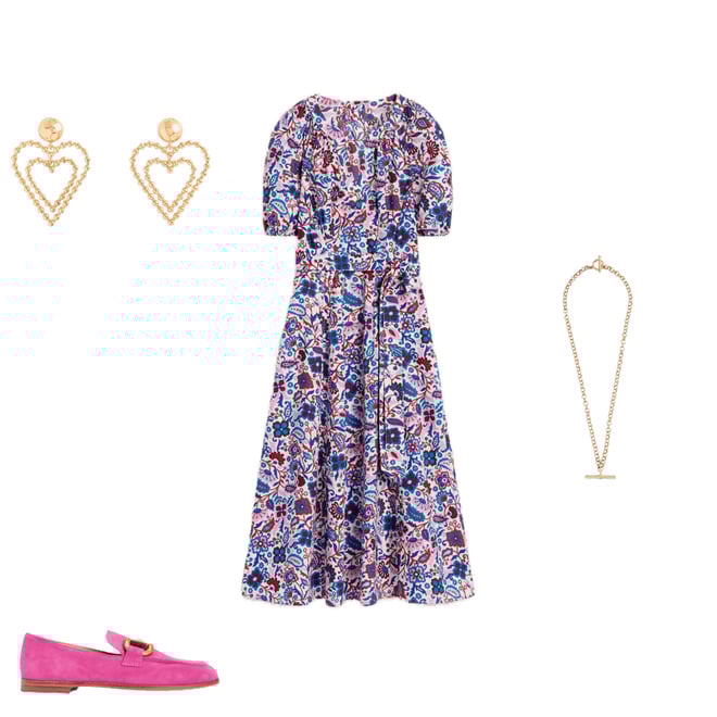 2nd bundle featuring 3 items which compliment Iris Snaffle Loafers-Pink Peony